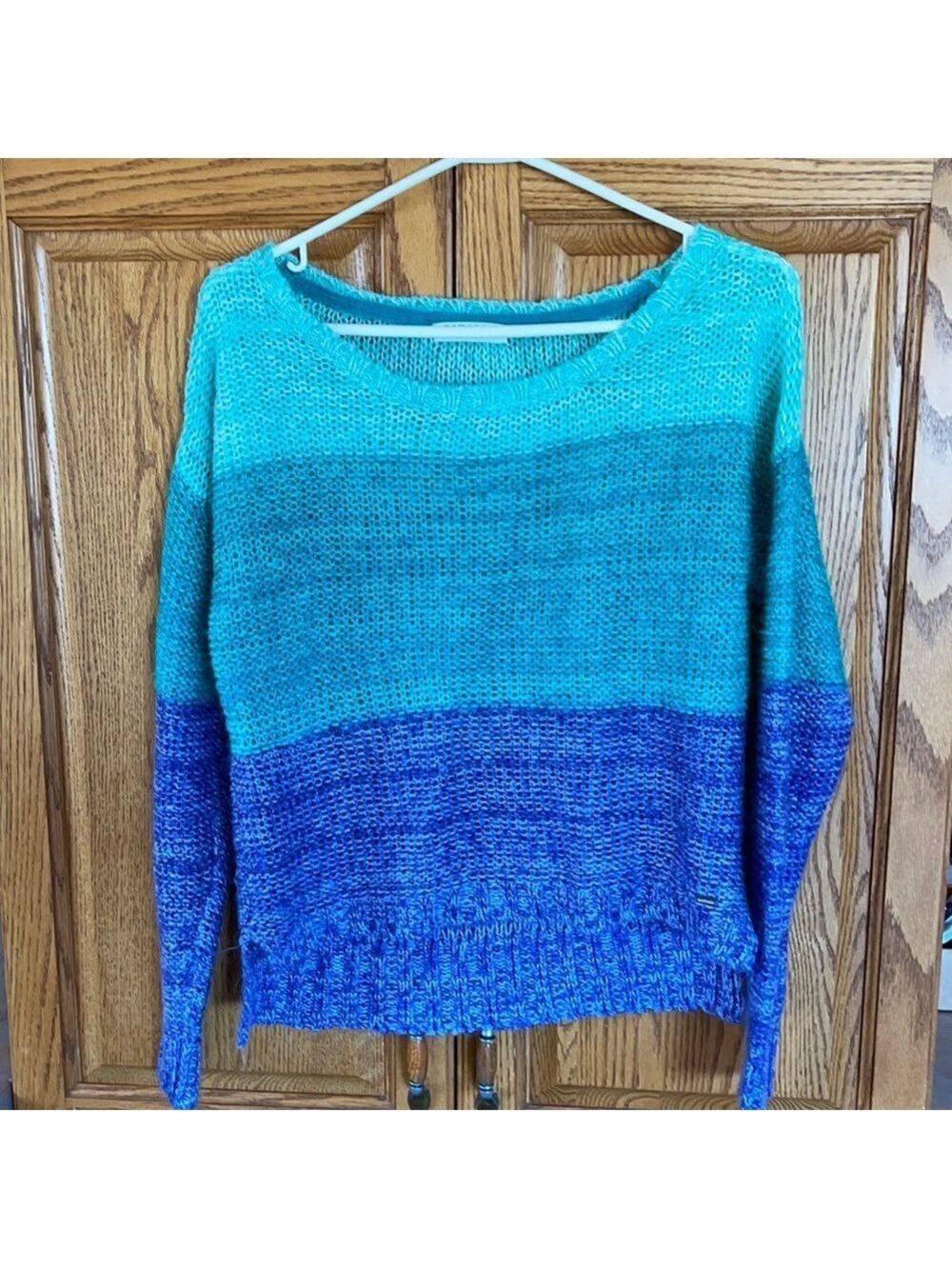 Garage green/blue/purple sweater size S.